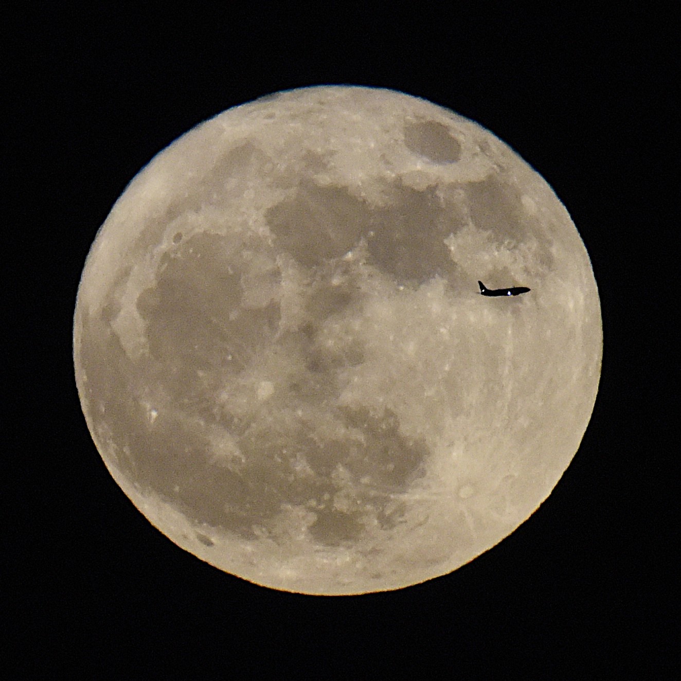 Plane in Moon